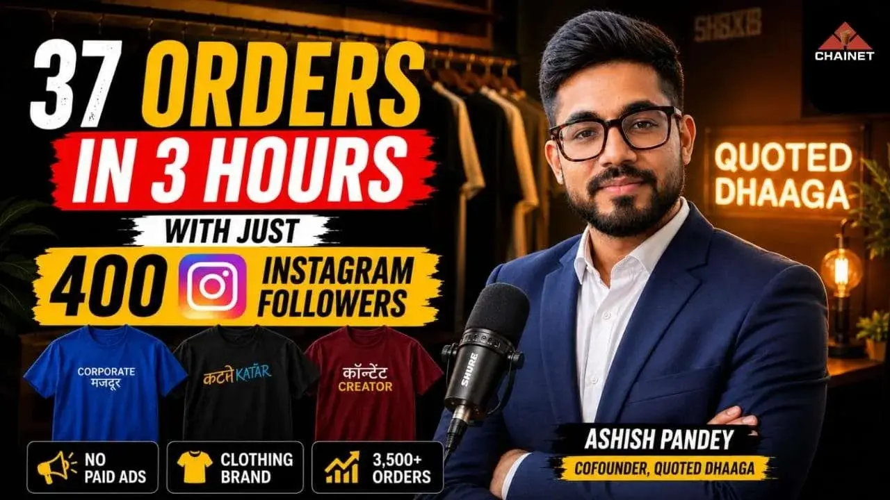 Ashish Pandey on Building Quoted Dhaaga: A Bootstrapped D2C Clothing Brand Story