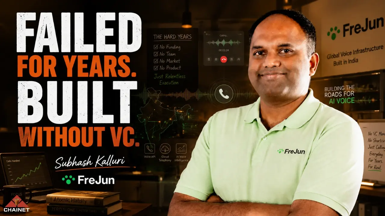 Subhash Kalluri (FreJun) on Bootstrapping Voice AI Infrastructure | ChaiNet