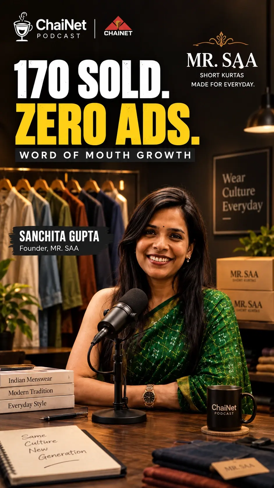 Sanchita Gupta on Building Mr. Saa: Short Kurtas as Daily Wear for Indian Men